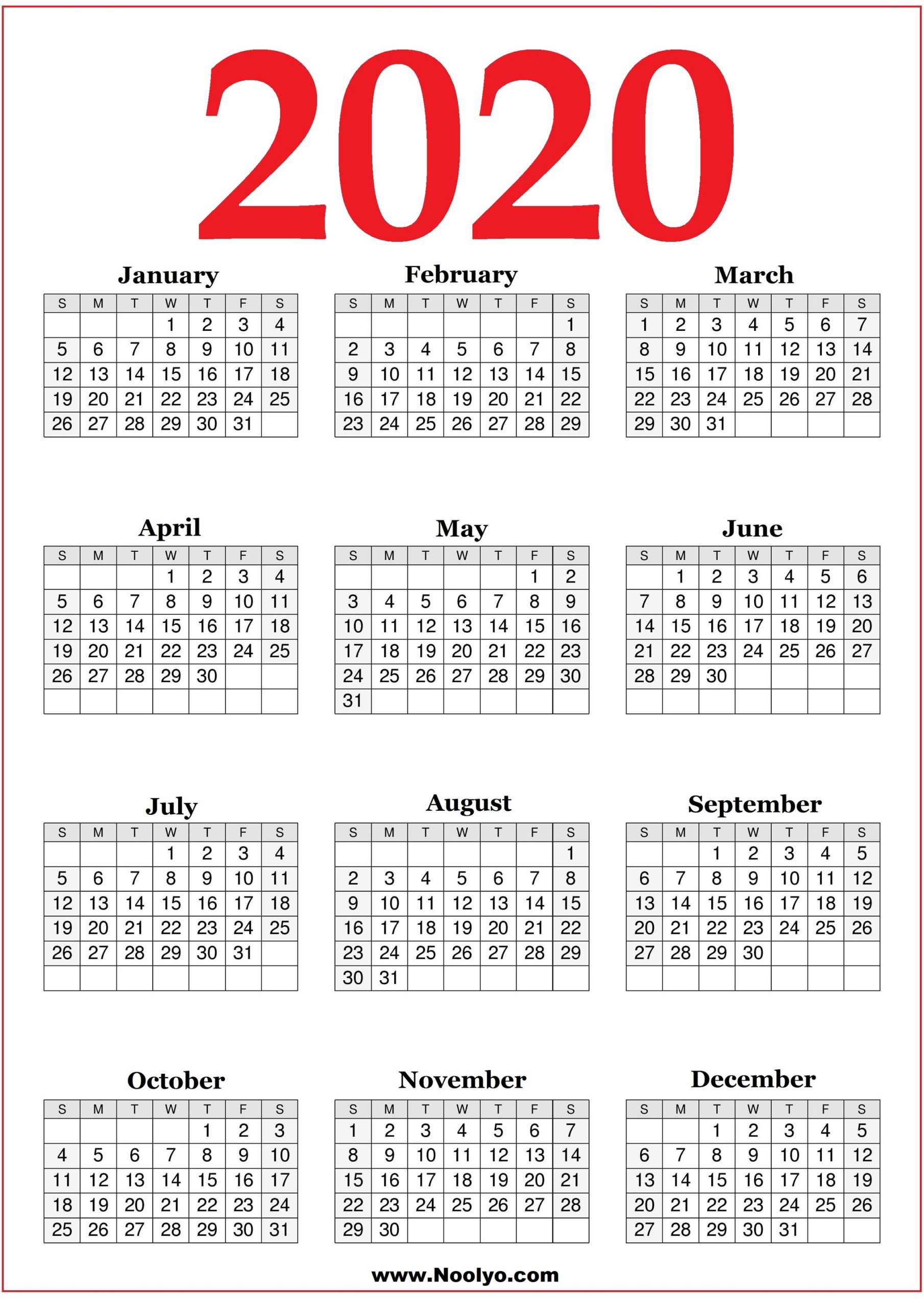 2020 Calendar Time And Date