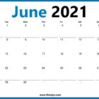 2021 June Calendar Monday Start Calendar Free Downloads