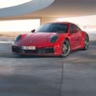 Red 911 Carrera Coupe iPhone Wallpaper
