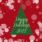 Happy Holidays Card – Printable, Free – Red Card