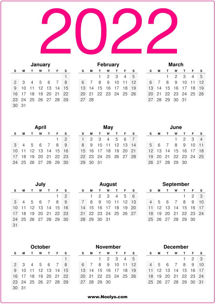 a4 size 2022 calendars printable free vertical noolyocom