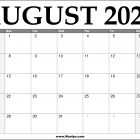 2022 August Calendar Printable – Download Free