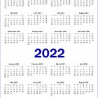 2 Year 2021 and 2022 Calendar Printable