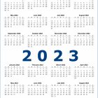 2 Year 2022 and 2023 Calendar Printable