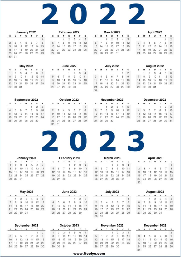 Cute Printable Calendar 2022-2023