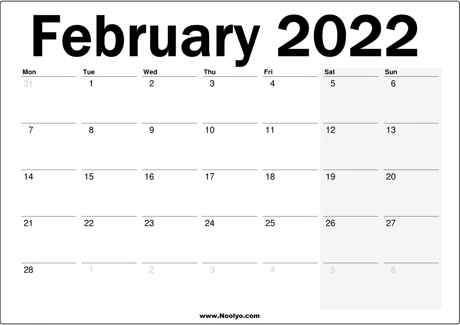 2022 uk february calendar free printable noolyocom