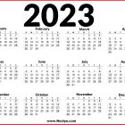 Printable 2023 US Calendar Free