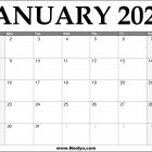 2023 January Calendar Printable