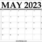 2023 May Calendar Printable