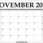 2023 November Calendar Printable