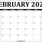 2024 February Printable Calendar