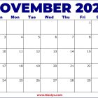 2024 November Calendar United States